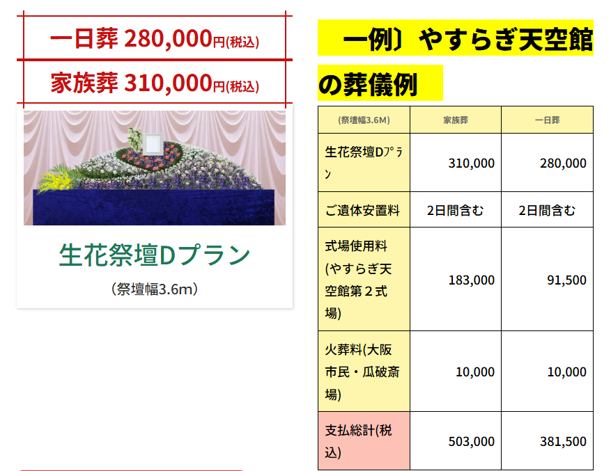 生花祭壇Dプラン